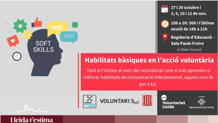 Curs d'habilitats bàsiques en l’acció voluntària