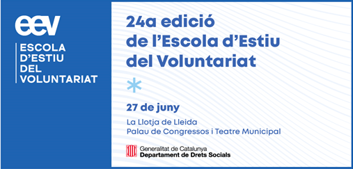 Inscripció de l'Escola d'Estiu del Voluntariat 2023 Lleida!!